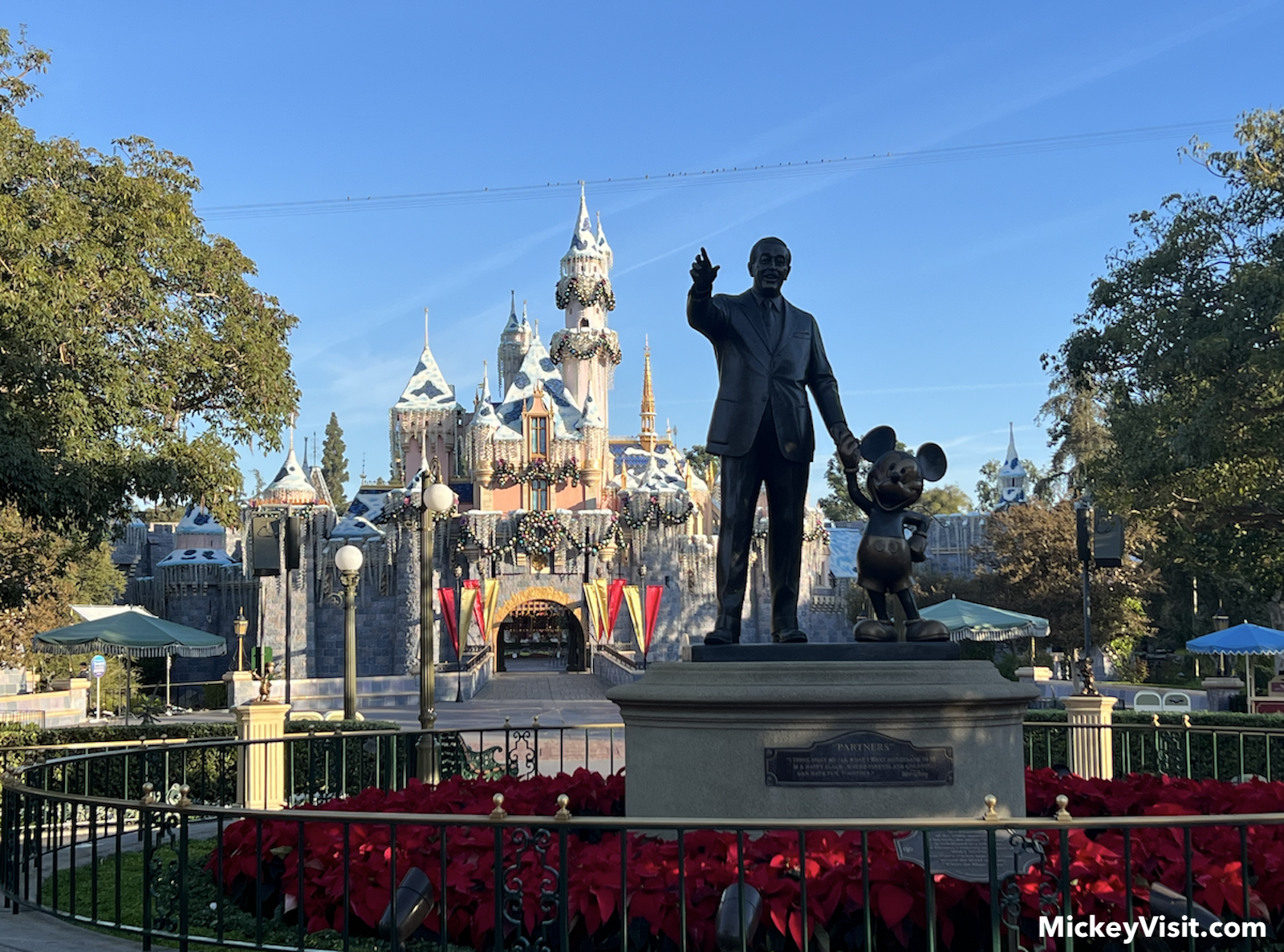 Christmas Partners Statue Disneyland
