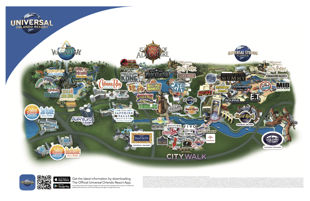 2024 Universal Orlando Resort Map - Universal Orlando Resort Map 1024x664 