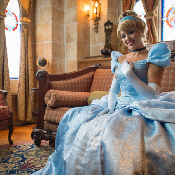 Cinderella inside the Cinderella Castle Suite