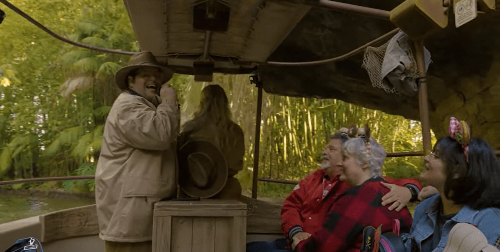 Josh Gad giving tour on Jungle Cruise