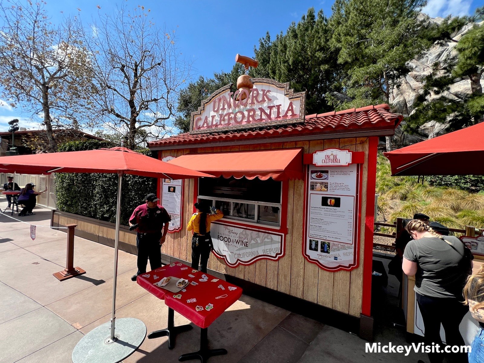 Disney California Adventure Food & Wine Festival booths