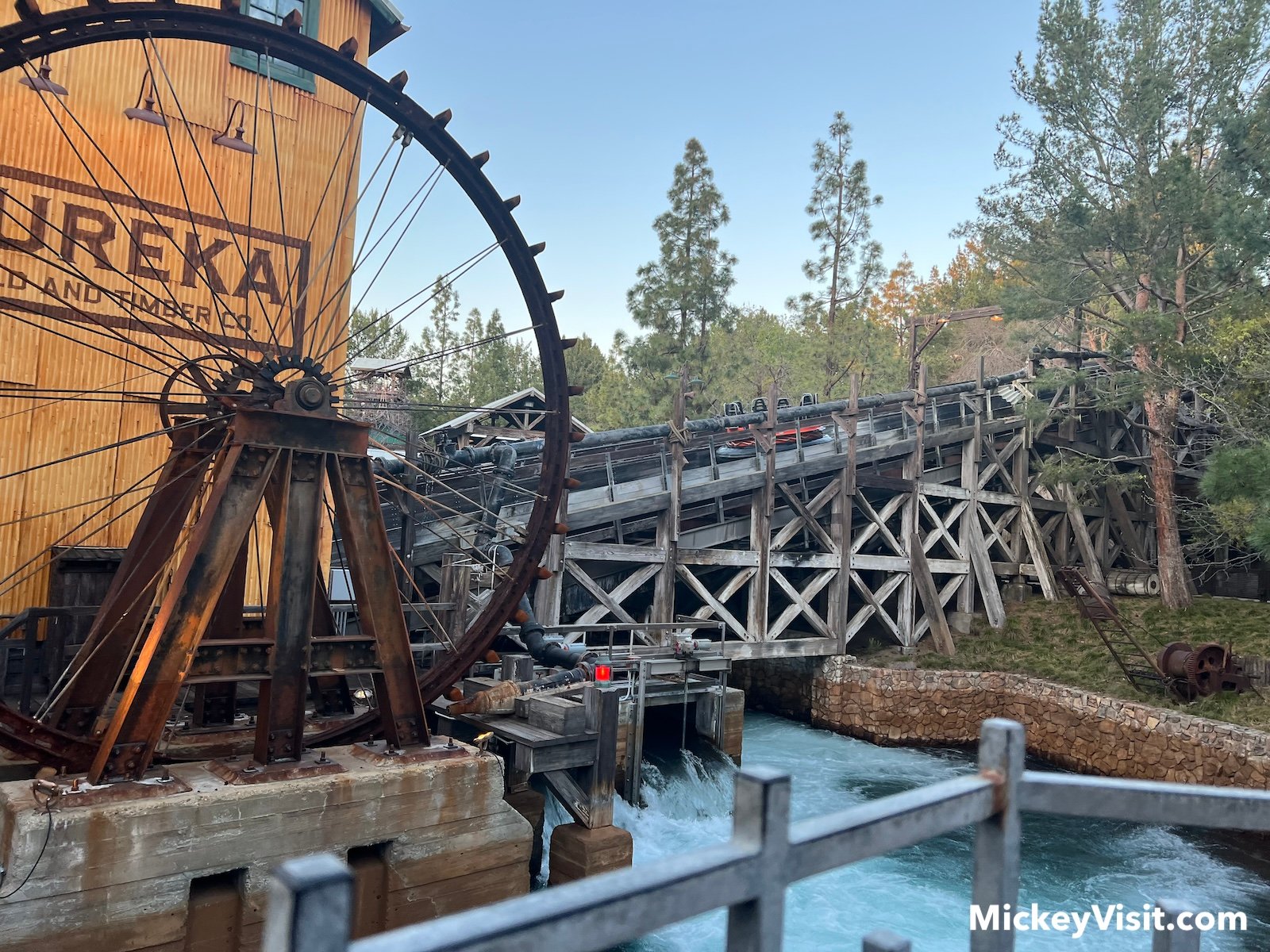 Grizzly River Run water wheel