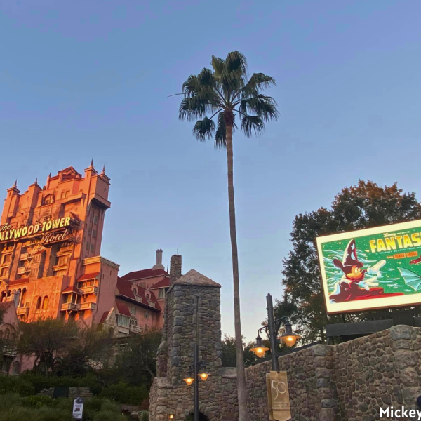 Tower of Terror and Fantasmic sign