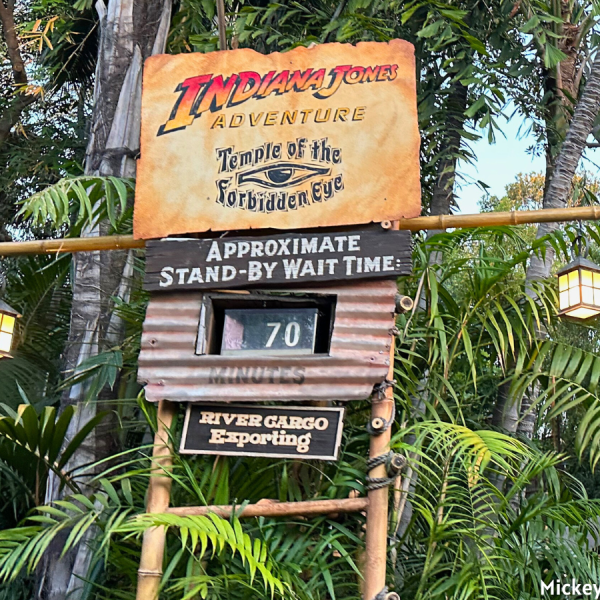 Indiana Jones Adventure sign