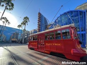 Red Trolley Disney California Adventure