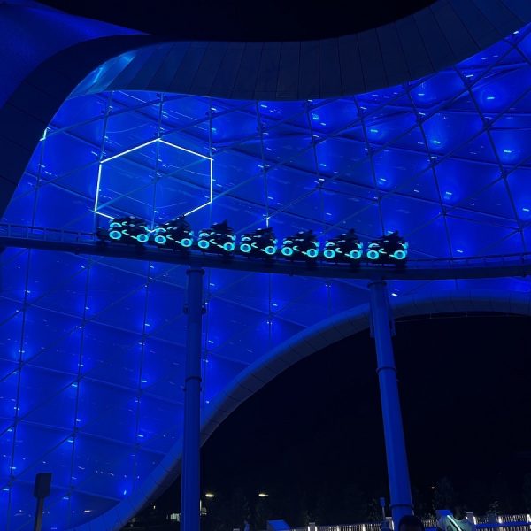 TRON canopy at night