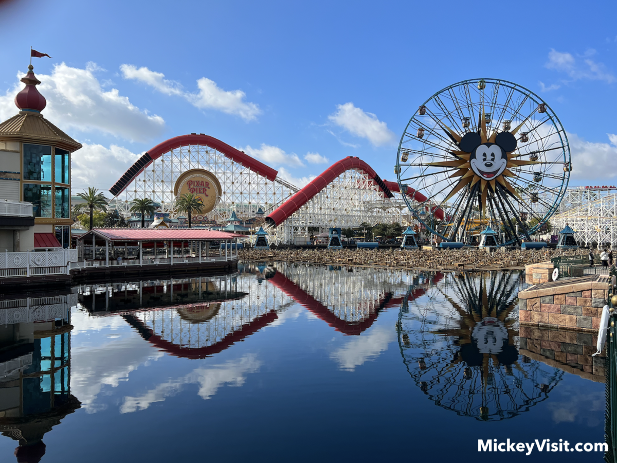 Pixar Pier view Disney California Adventure