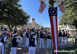 disneyland flag retreat american flag