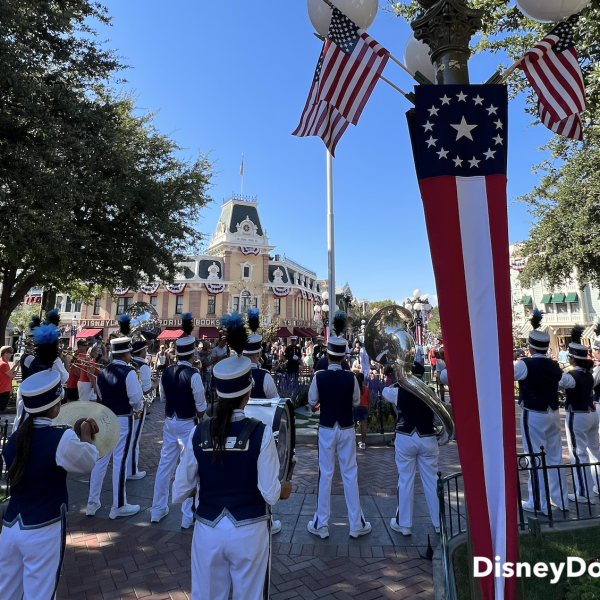 disneyland flag retreat american flag