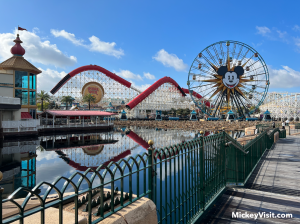 disney california adventure view of pixar pier rides