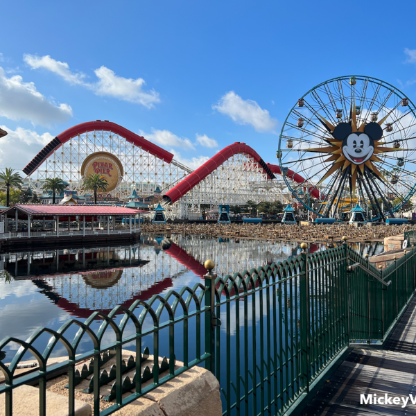 disney california adventure view of pixar pier rides