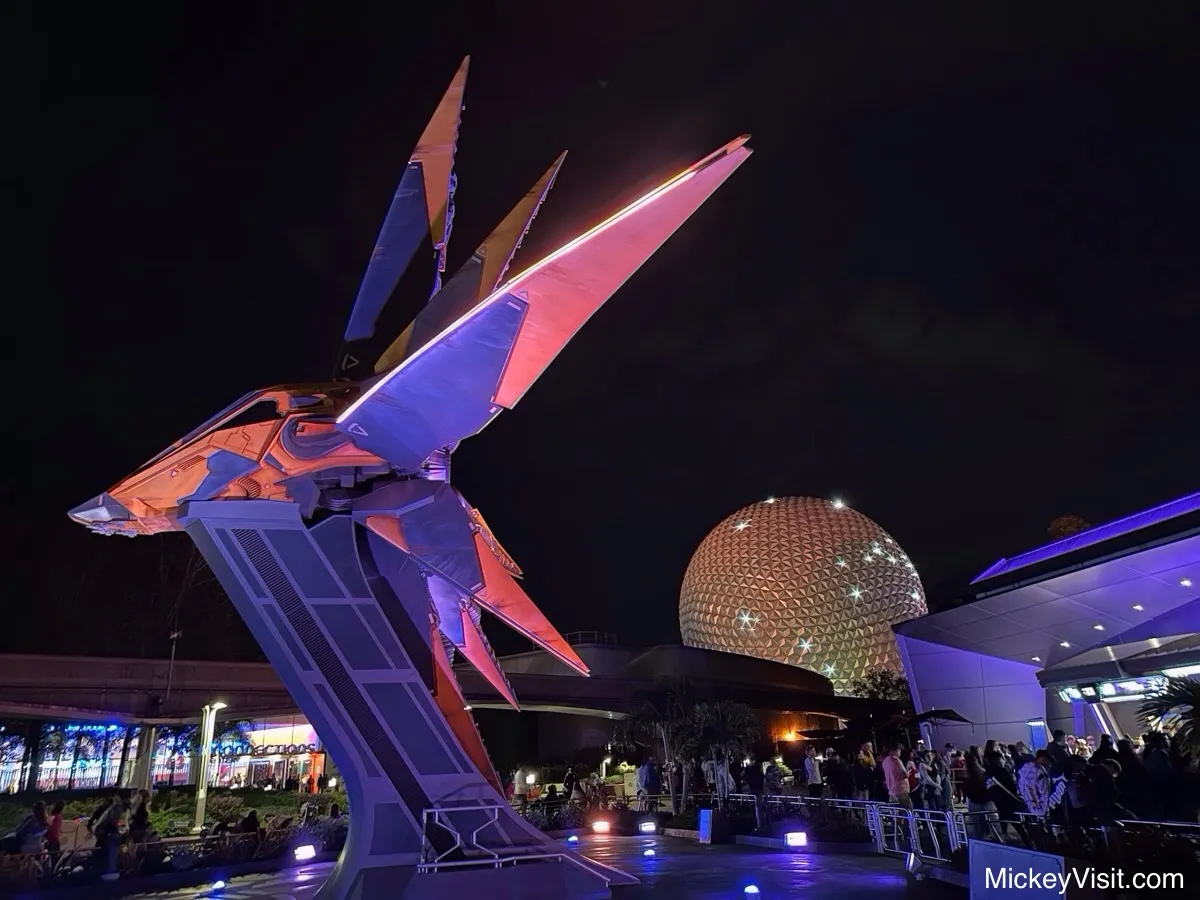 Guardians of the Galaxy: Cosmic Rewind Starblaster and Spaceship Earth