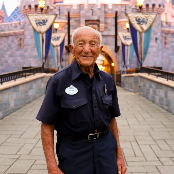 Disneyland castle cast member