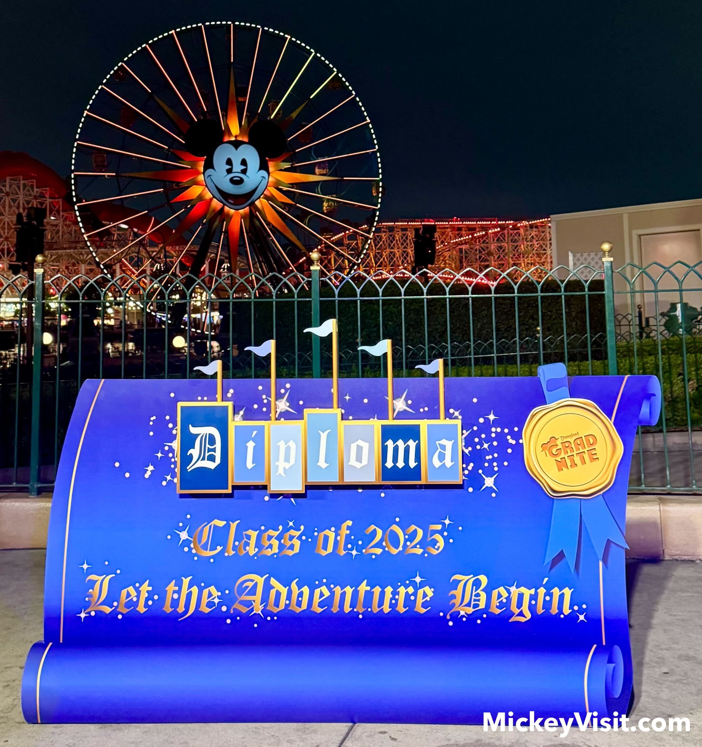 Grad Nite diploma photo op 