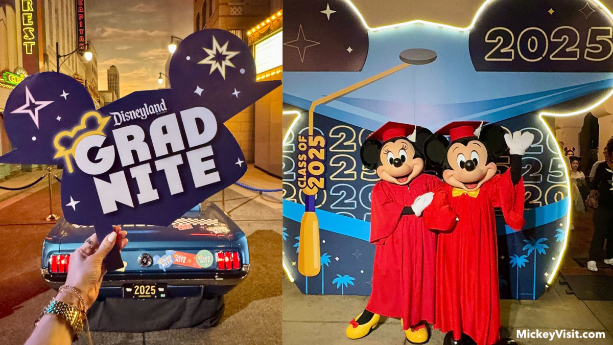Disneyland Grad Nite Mickey and Minnie photo op