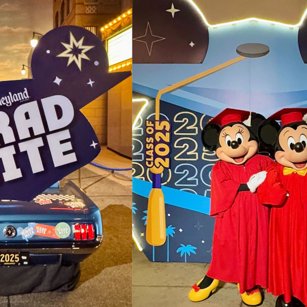 Disneyland Grad Nite Mickey and Minnie photo op