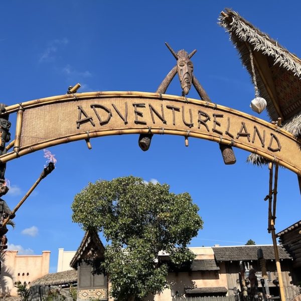 Disneyland Adventureland sign