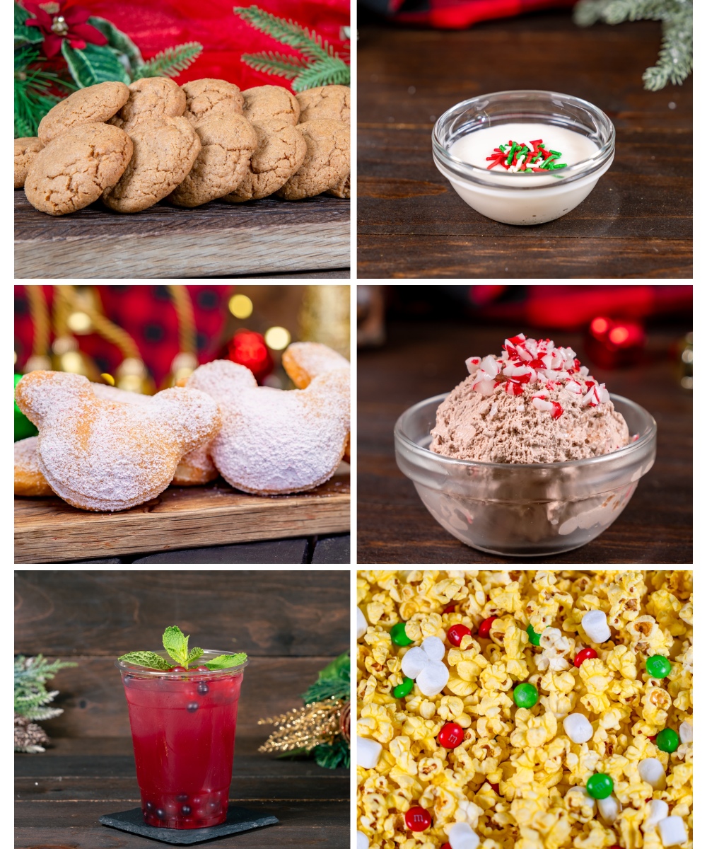 Disneyland Harbour Galley, Mint Julep Bar, and popcorn Christmas offerings
