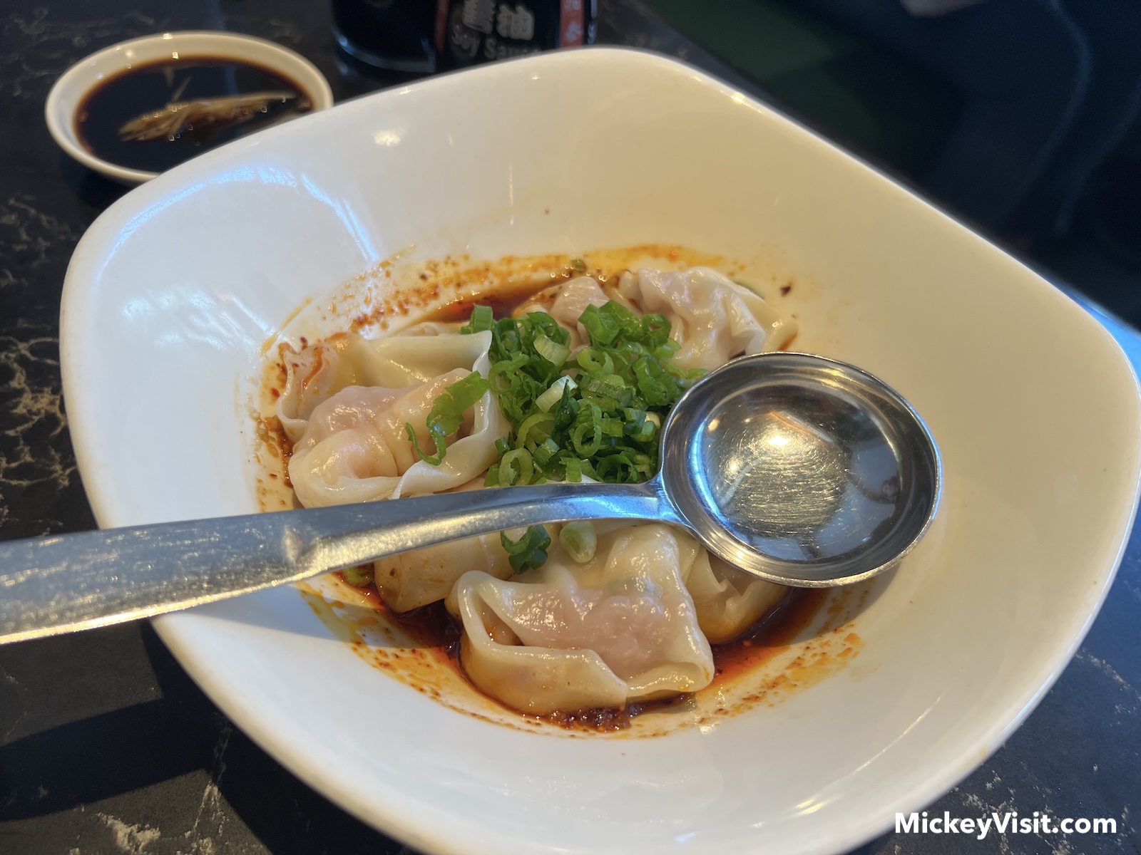 spicy wontons Din Tai Fung Downtown Disney