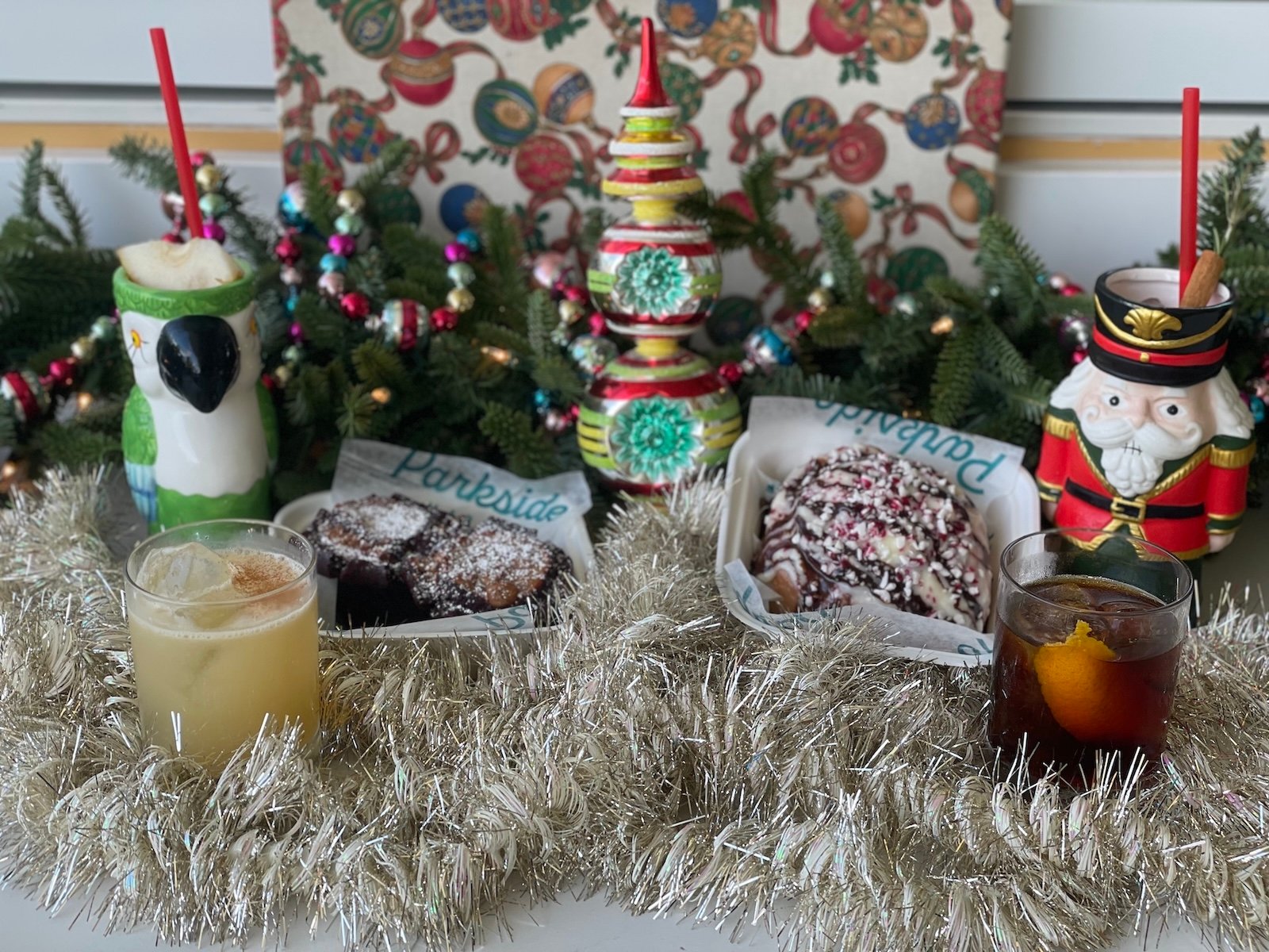 Downtown Disney Christmas food spread