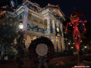 Haunted Mansion Holiday Disneyland exterior