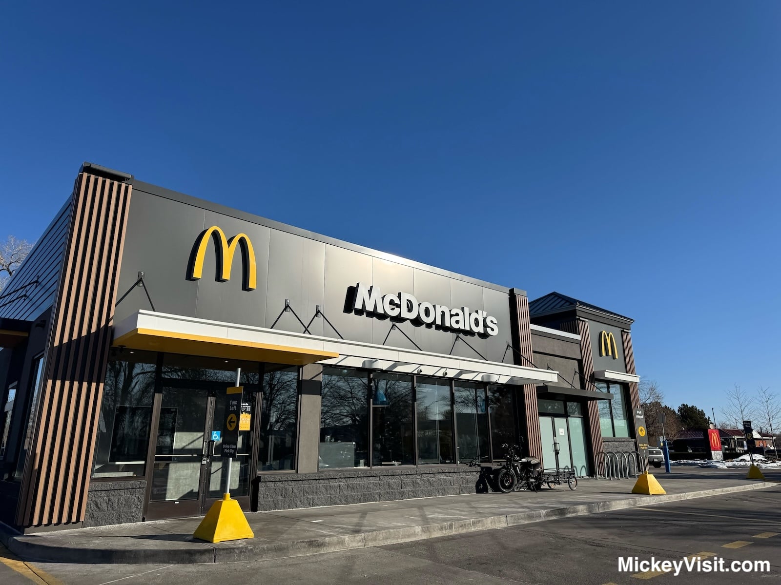 McDonald's exterior blue skies