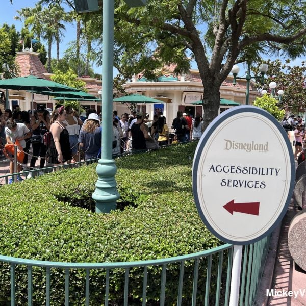 Disability Access Sign at Disneyland