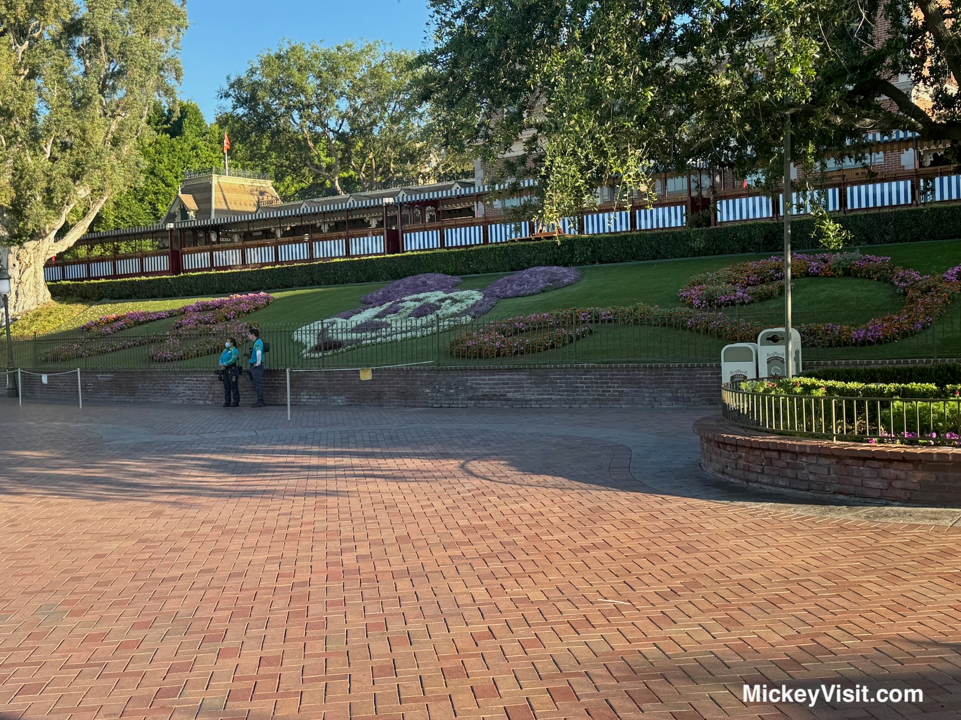 Disneyland empty space in morning