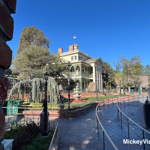 Entrance of haunted mansion
