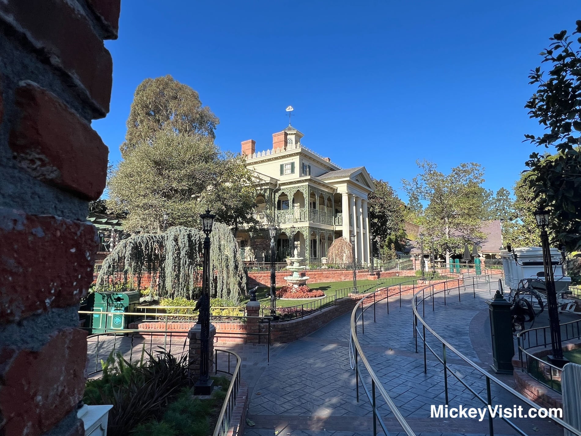 Entrance of haunted mansion