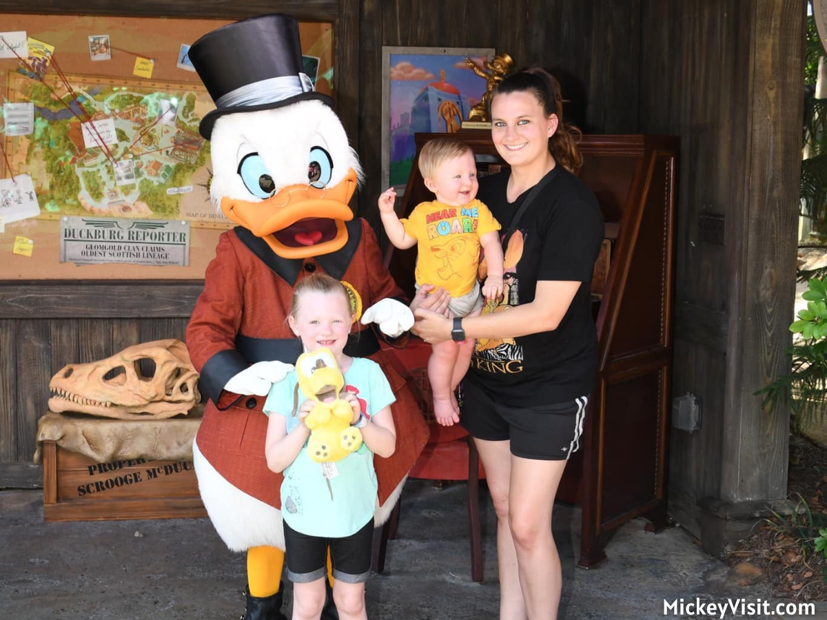 Scrooge McDuck meet and greet