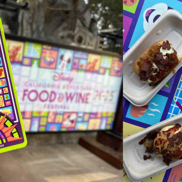 Disney California Adventure Food & Wine Festival Sip and Savor Pass and foods