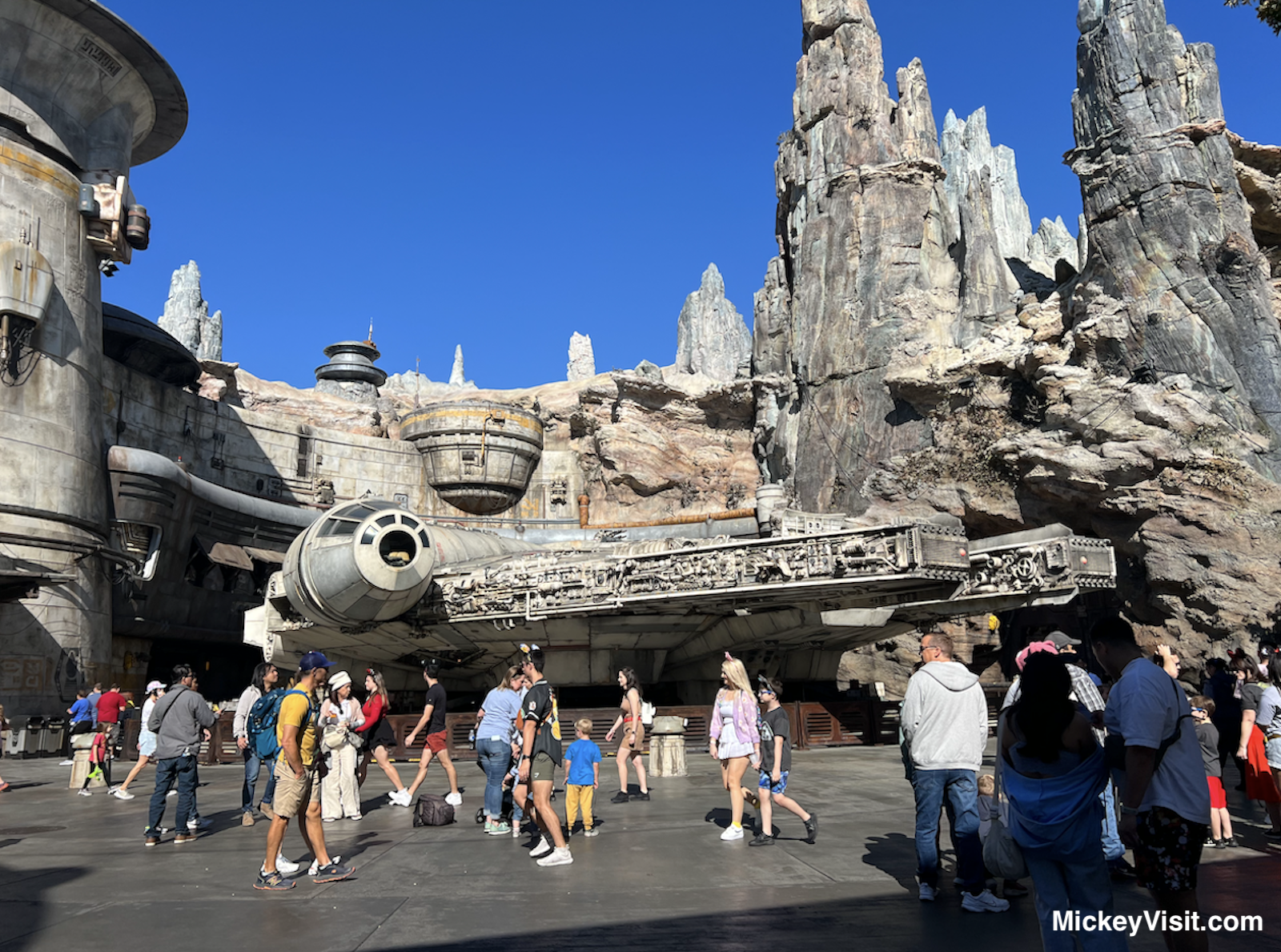Millennium Falcon Galaxy's Edge at Disneyland