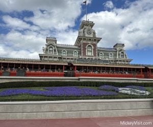 Magic Kingdom entrance with Railroad