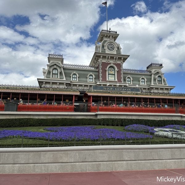 Magic Kingdom entrance with Railroad