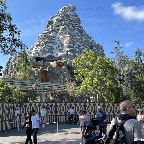 Matterhorn at Disneyland blue skies