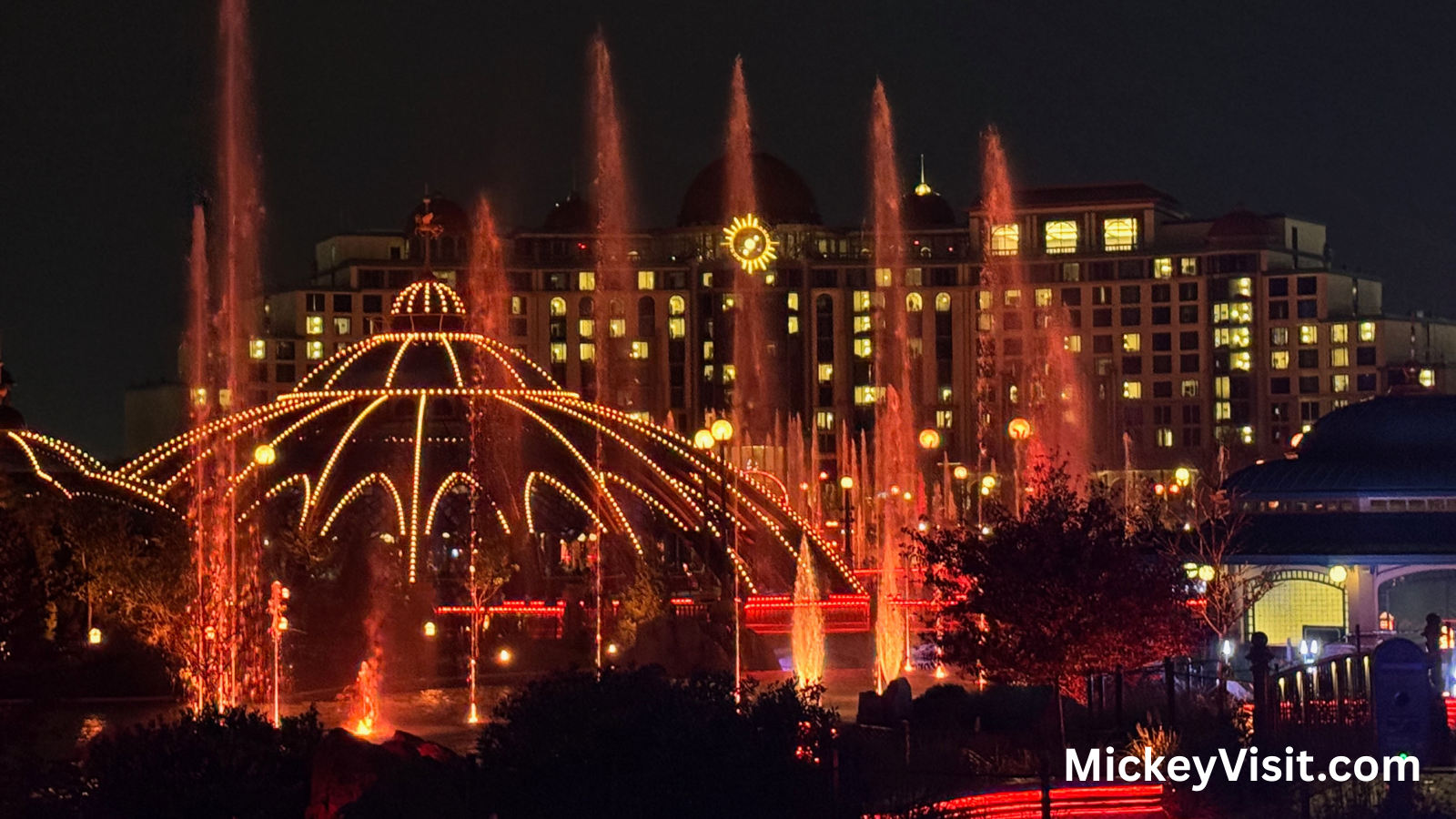Epic Universe fountains