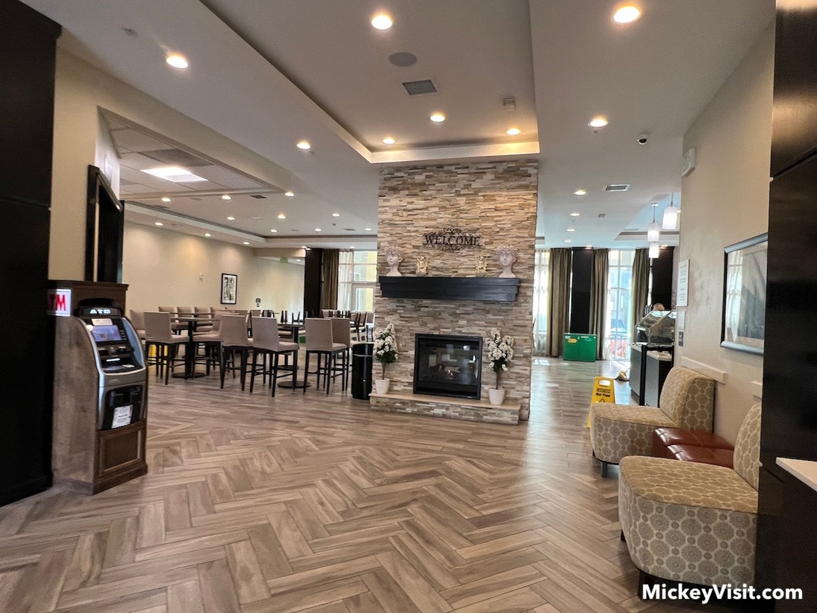 Staybridge Suites Anaheim breakfast dining setup