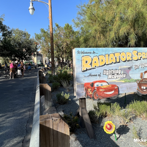 Cars Land Radiator Springs sign