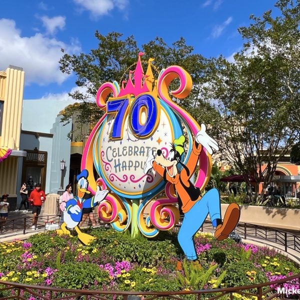 Disney California Adventure 70th anniversary decor