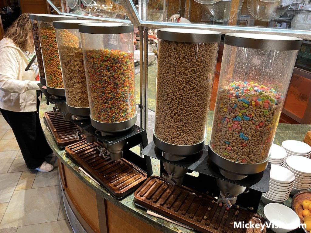 cereal options buffet meal