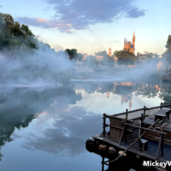 disney world rivers of america view of cinderella castle