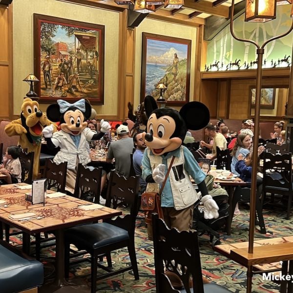 disneyland grand californian hotel character dining mickeys tales of adventure characters