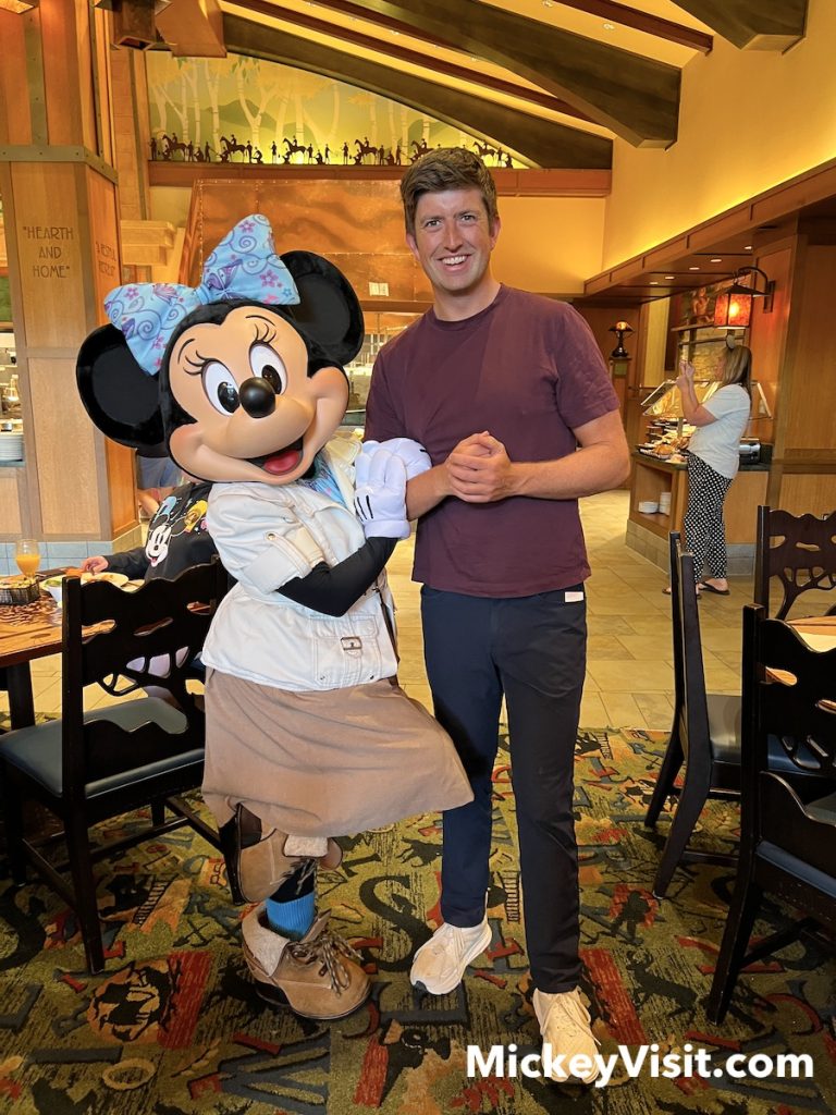 minnie mouse at mickeys tales of adventure disney grand californian