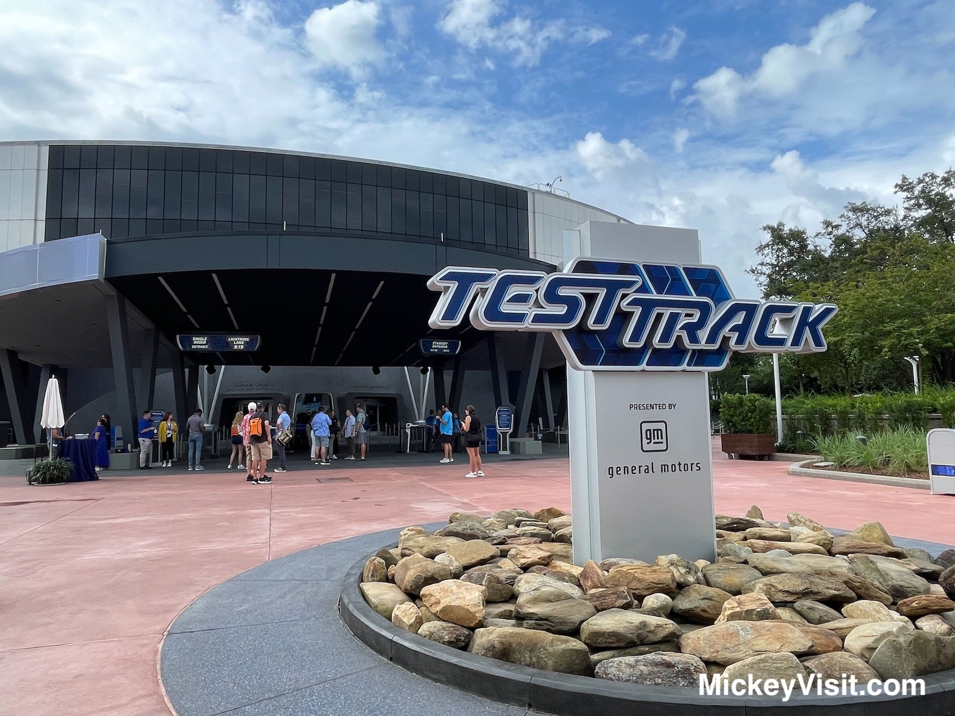 Test Track ride entrance