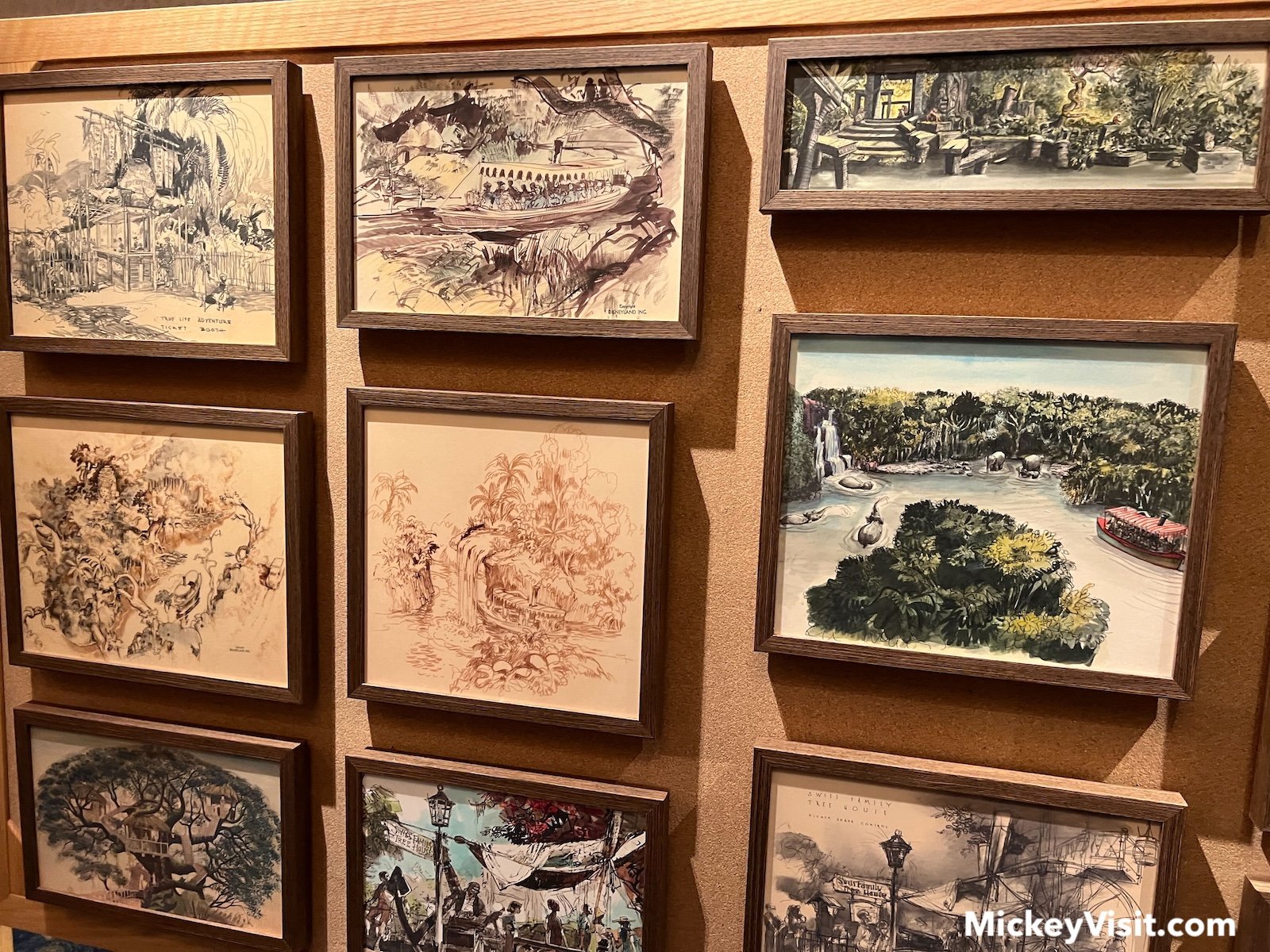 Adventureland Disneyland early concept artwork and drawings