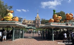 disneyland halloween entrance gate