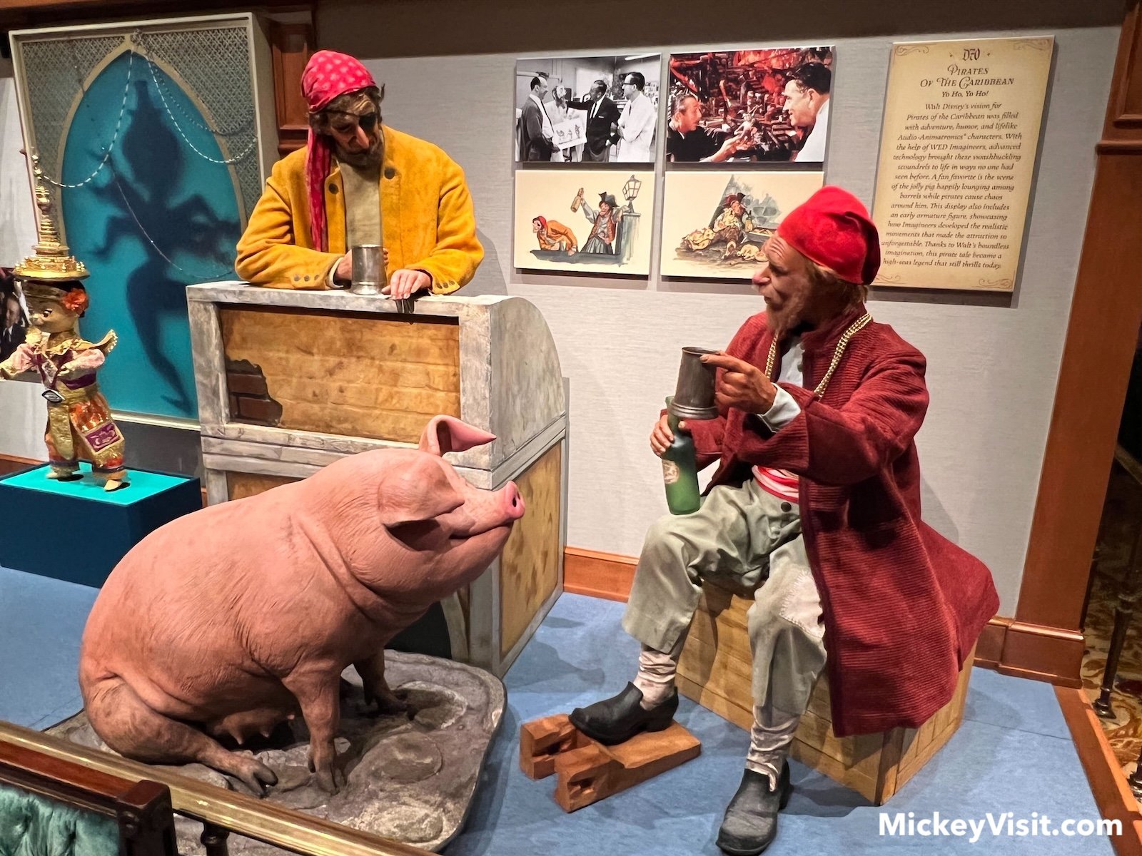Pirates of the Caribbean animatronics exhibit