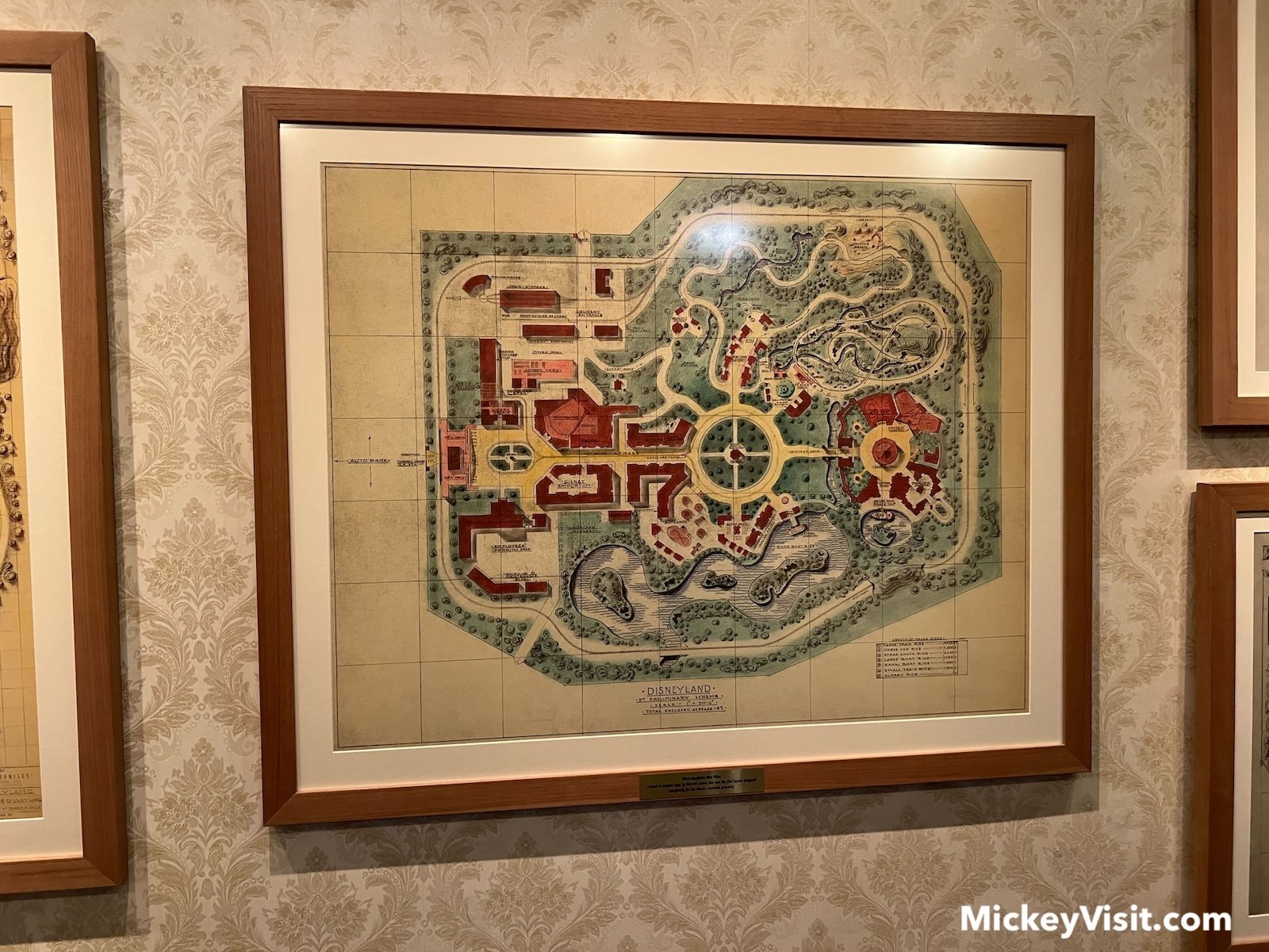 preliminary layout of Disneyland