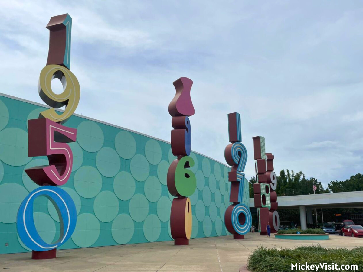 Disney's Pop Century Resort decades signage
